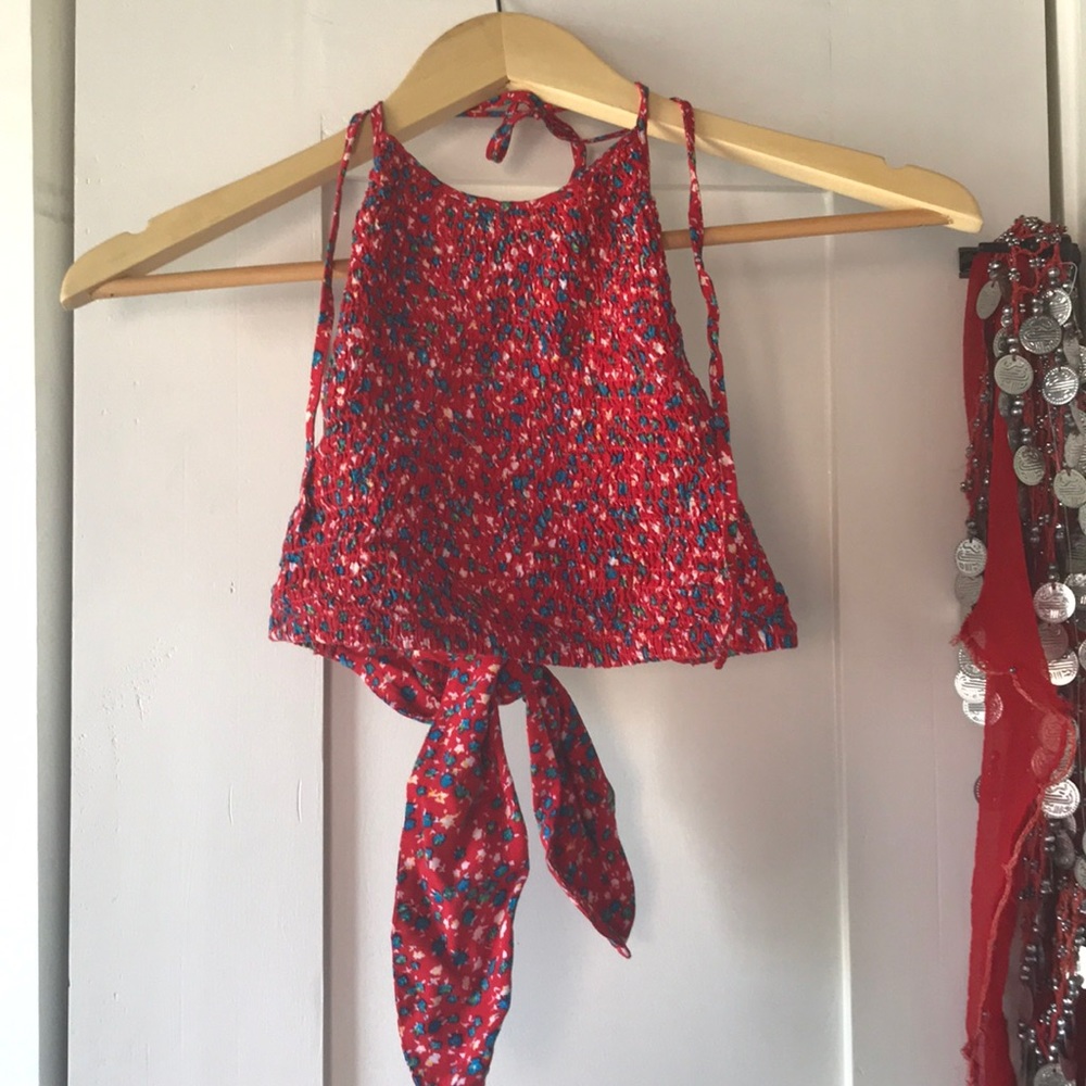 URBAN OUTFITTERS tie neck and back top